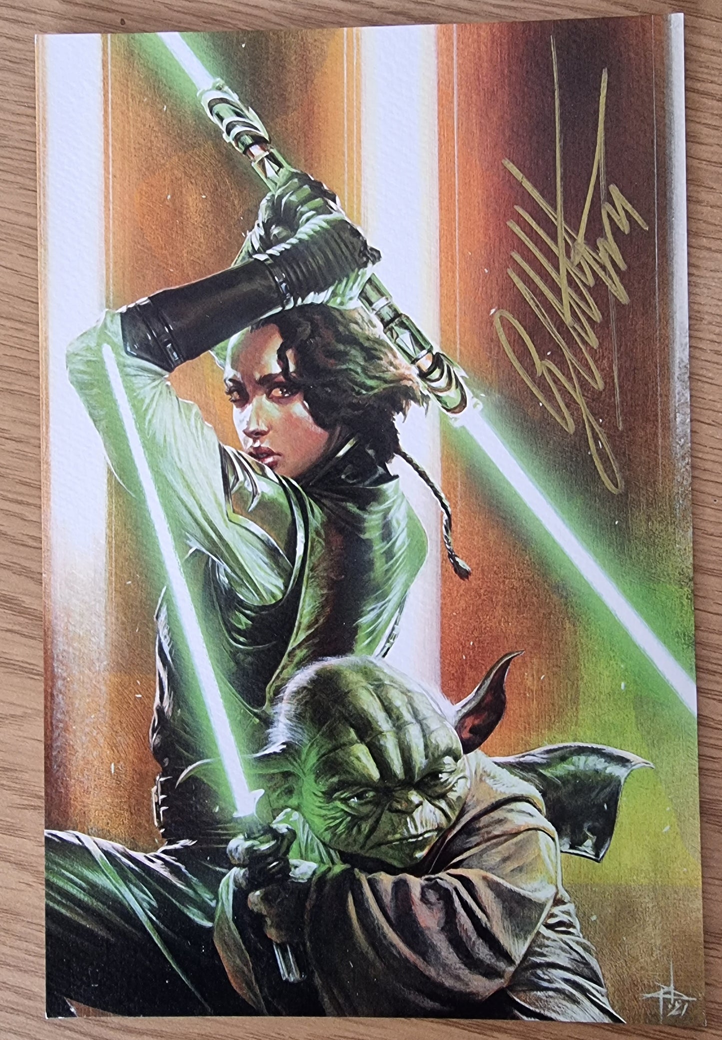HIGH REPUBLIC #1 PANINI FRANCE GABRIELLE DELL'OTTO VIRGIN VARIANT WITH SIGNED PRINT LIMITED TO 500 COPIES - RAREST VERSION