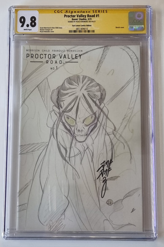 PROCTOR VALLEY ROAD #1 PEACH MOMOKO SKETCH VARIANT LIMITED TO 1000 CGC 9.8 SS