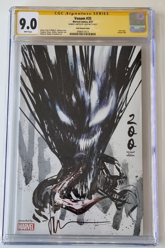 VENOM #200 JOCK VARIANT CGC 9.0 REMARK BY JOCK