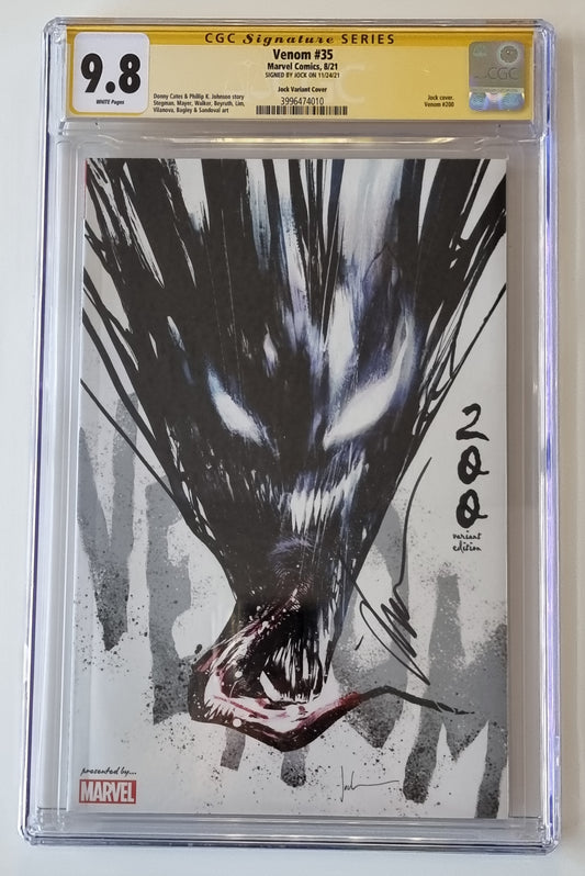 VENOM #200 JOCK VARIANT CGC 9.8 SS SIGNED BY JOCK