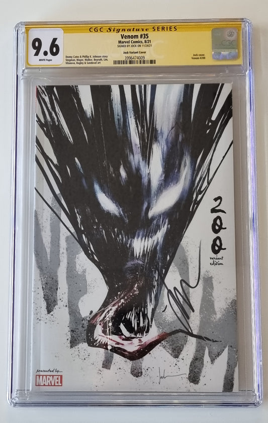 VENOM #200 JOCK VARIANT CGC 9.6 SS SIGNED BY JOCK