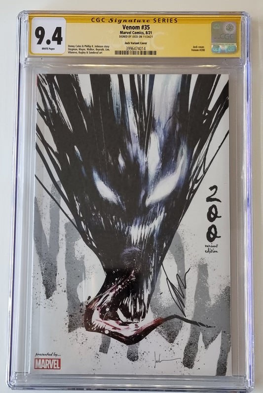 VENOM #200 JOCK VARIANT CGC 9.4 SS SIGNED BY JOCK