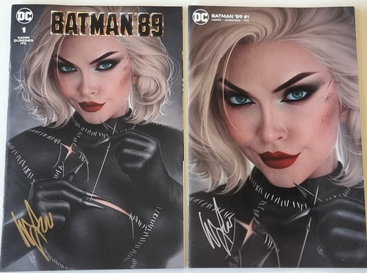 BATMAN 89 #1 WARREN LOUW TRADE/MINIMAL VARIANT SET SIGNED BY WARREN LOUW W/COA