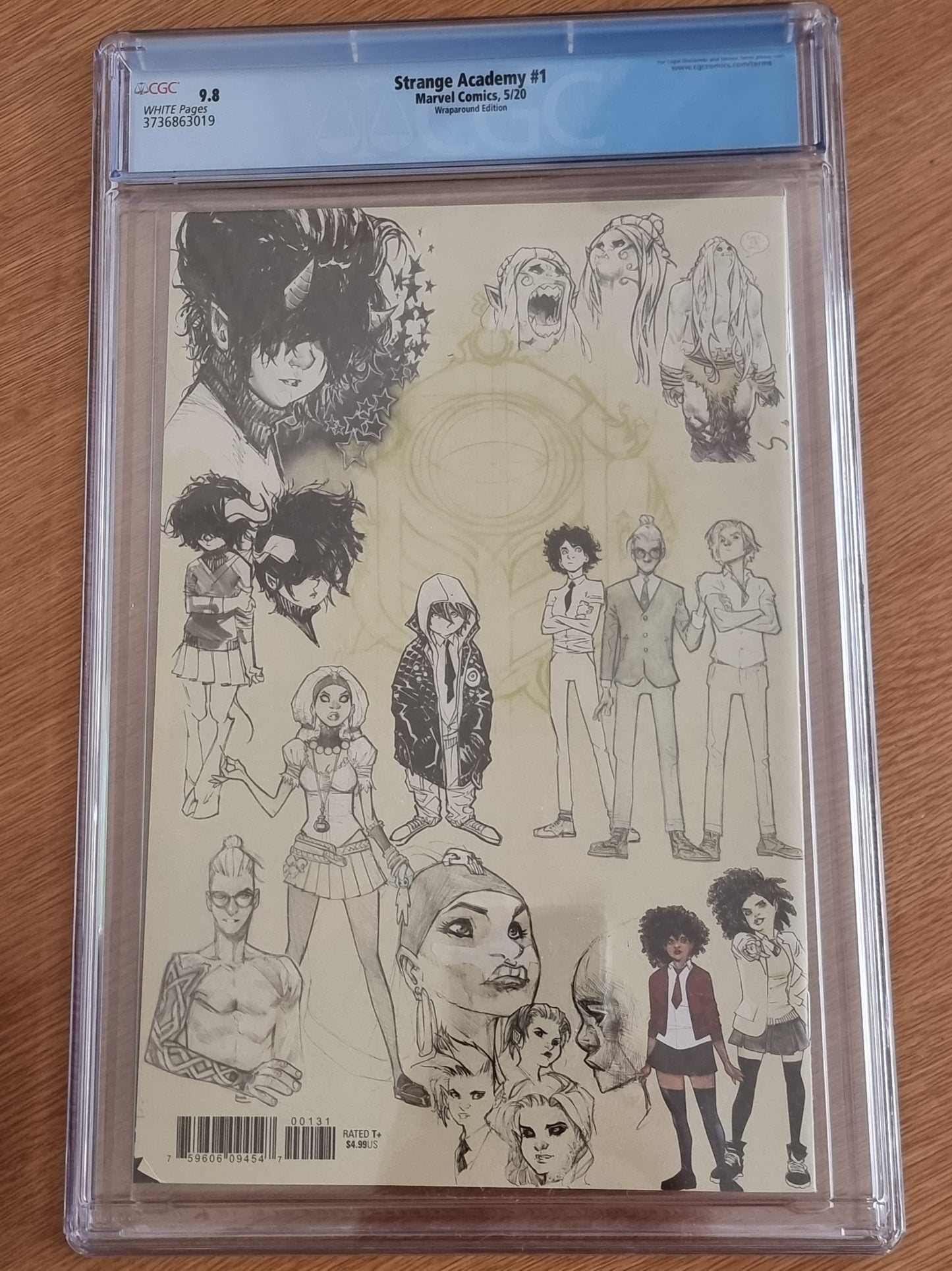 STRANGE ACADEMY #1 RAMOS WRAPAROUND DESIGN VARIANT CGC 9.8 - DEFECTIVE CASE