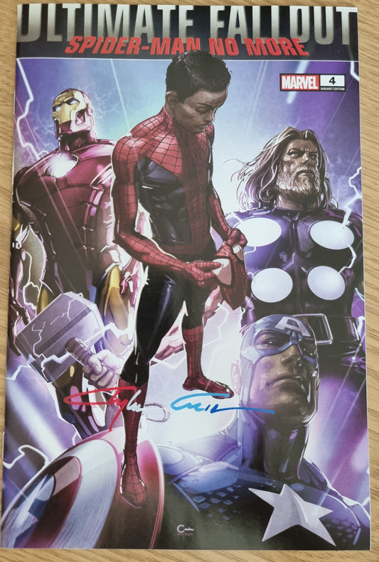 ULTIMATE COMICS FALLOUT #4 FACSIMILE CLAYTON CRAIN TRADE DRESS VARIANT INFINITY SIGNED WITH COA