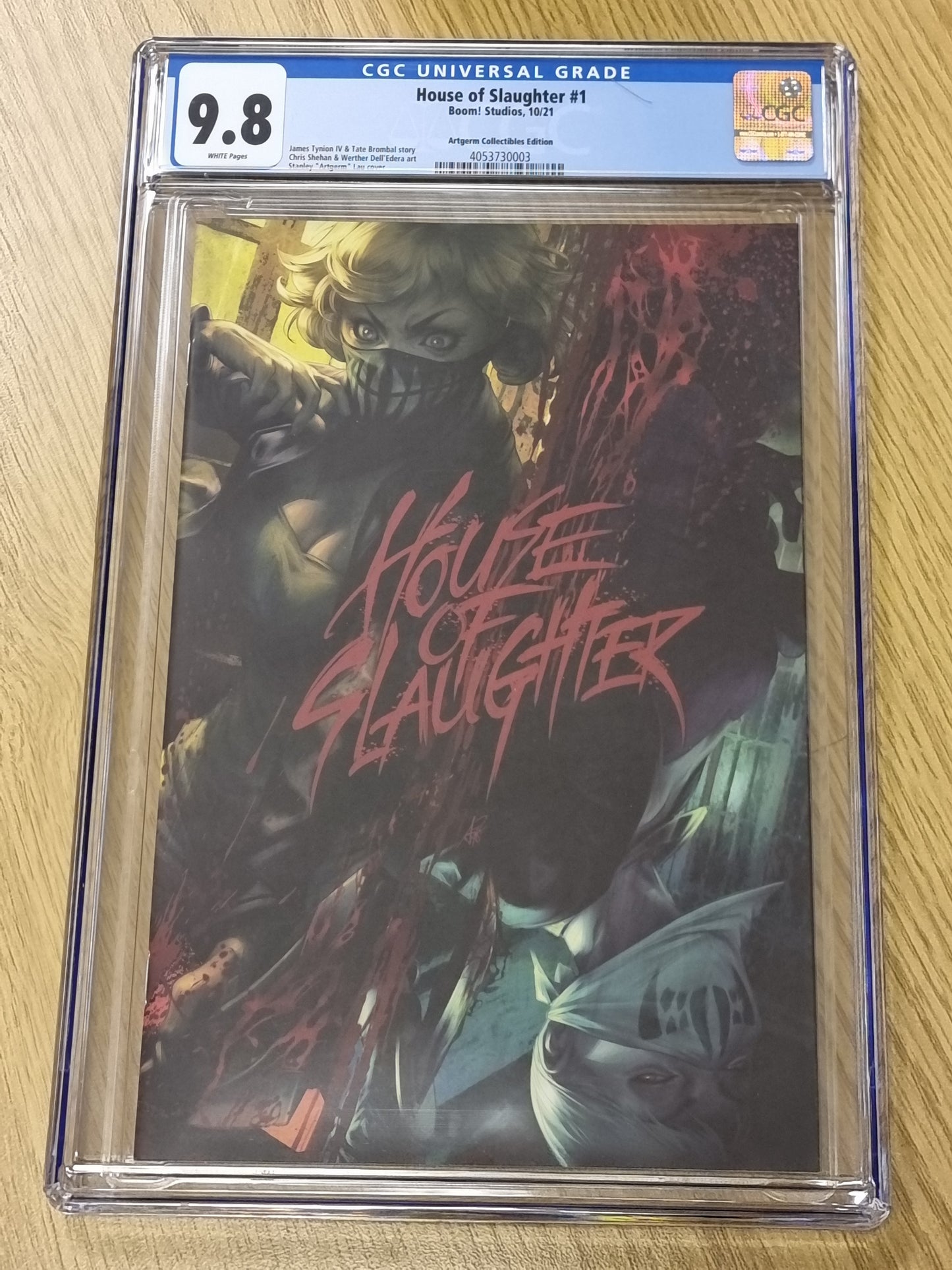 HOUSE OF SLAUGHTER #1 ARTGERM VARIANT LIMITED TO 1000 COPIES CGC 9.8 PREORDER