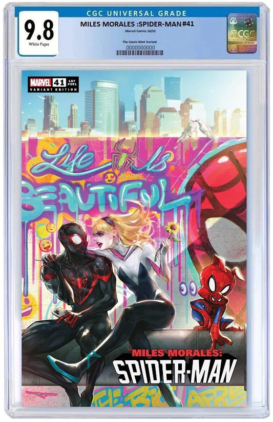 MILES MORALES SPIDER-MAN #41 IVAN TAO LIFE IS BEAUTIFUL VARIANT LIMITED TO 3000 COPIES CGC 9.8 PREORDER