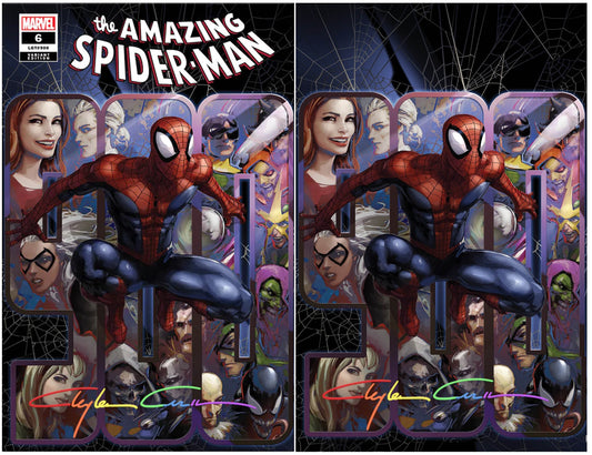 AMAZING SPIDER-MAN #6 (900TH ISSUE) CLAYTON CRAIN TRADE/VIRGIN VARIANT SET LIMITED TO 950 SETS WITH NUMBERED COA INFINITY SIGNED WITH COA