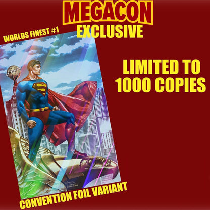 BATMAN SUPERMAN WORLDS FINEST #1 MICO SUAYAN MEGACON SUPERMAN FOIL VARIANT LIMITED TO 1000