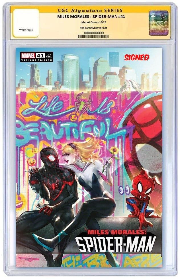 MILES MORALES SPIDER-MAN #41 IVAN TAO LIFE IS BEAUTIFUL VARIANT LIMITED TO 3000 COPIES CGC SS 9.8