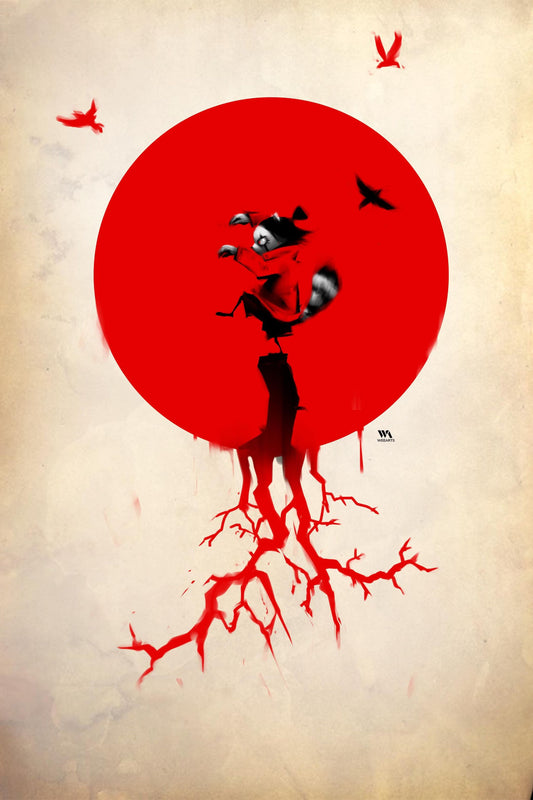 LITTLE RED RONIN #1 HUY DINH 'KARATE KID' VIRGIN VARIANT LIMITED TO 200 COPIES WITH COA