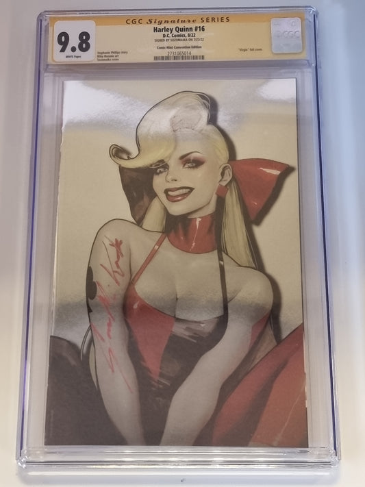 HARLEY QUINN #16 SOZOMAIKA SDCC 2022 FOIL VIRGIN VARIANT LIMITED TO 1000 COPIES CGC SS 9.8