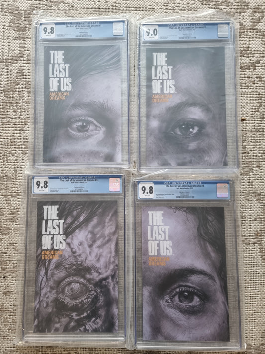 THE LAST OF US #1 TO #4 RARE FIREFLY VARIANTS CGC 9.8 (EXCEPT 2 IS 9.0)