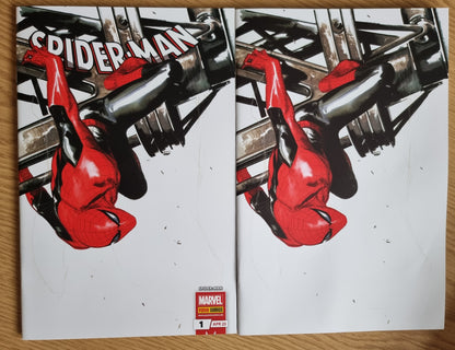 SPIDER-MAN #1 GABRIELE DELL'OTTO PANINI GERMANY TRADE/VIRGIN VARIANT SET LIMITED TO 200 NUMBERED SETS (667)