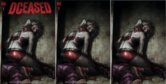 DCEASED #1 JEEHYUNG LEE TRADE DRESS/MINIMAL TRADE/VIRGIN VARIANT SET LIMITED TO 1000 SETS