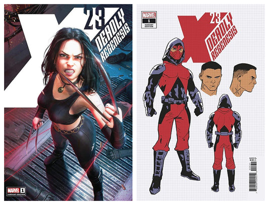 X-23 DEADLY REGENESIS #1 TIAGO DA SILVA VARIANT LIMITED TO 400 COPIES WITH NUMBERED COA + 1:10 VARIANT