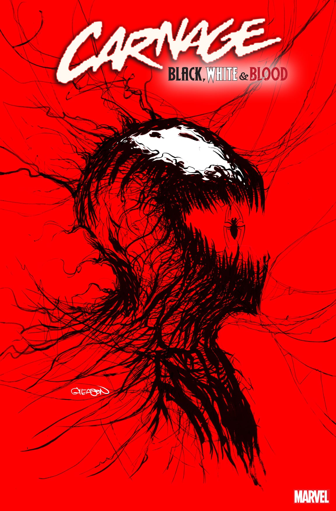 24/03/2021 CARNAGE BLACK WHITE AND BLOOD #1 PATRICK GLEASON WEBHEAD VARIANT