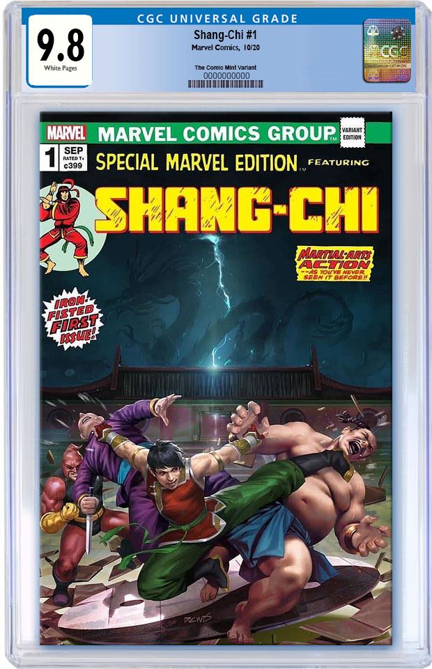 SHANG-CHI #1 DERRICK CHEW HOMAGE VARIANT LIMITED TO 1000 COPIES WITH NUMBERED COA CGC 9.8 PREORDER