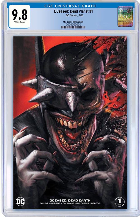 DCEASED DEAD PLANET #1 IAN MACDONALD BATMAN WHO LAUGHS VARIANT