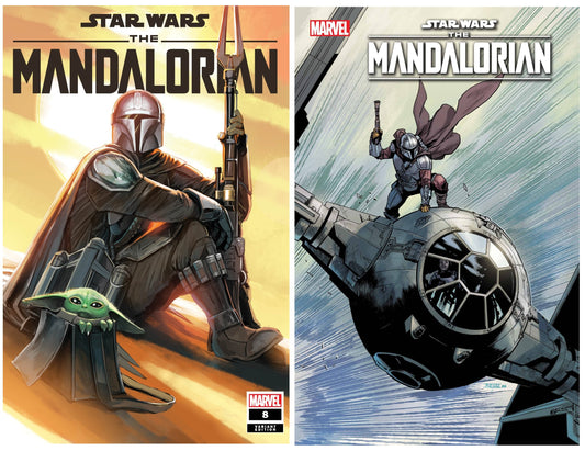 STAR WARS MANDALORIAN #8 STEPHANIE HANS VARIANT LIMITED TO 800 COPIES WITH NUMBERED COA + 1:25 VARIANT