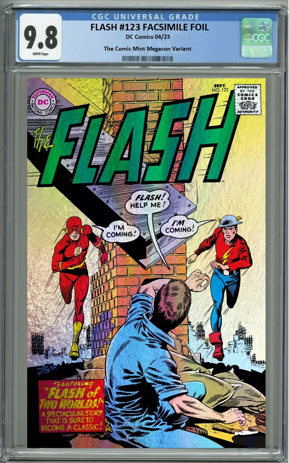 FLASH #123 MEGACON FOIL VARIANT LIMITED TO 1000 COPIES CGC 9.8
