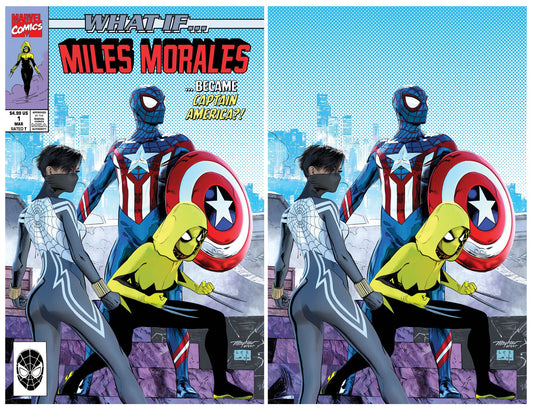 WHAT IF...? MILES MORALES #1 MIKE MAYHEW TRADE/VIRGIN VARIANT SET LIMITED TO 1000 SETS
