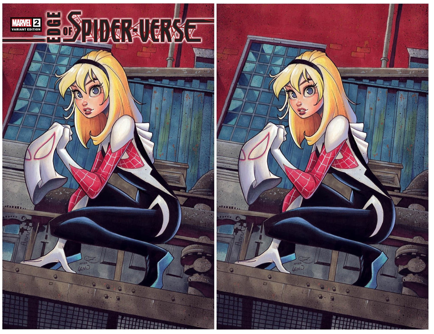 EDGE OF SPIDER-VERSE #2 CHRISSIE ZULLO TRADE/VIRGIN VARIANT SET LIMITED TO 600 SETS WITH NUMBERED COA