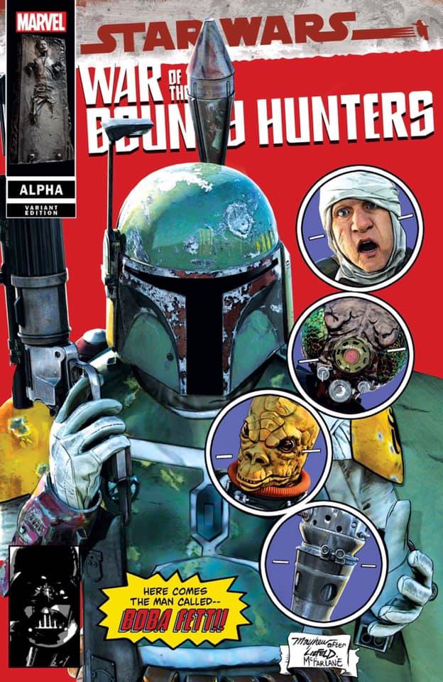 STAR WARS WAR BOUNTY HUNTERS ALPHA #1 MIKE MAYHEW RED TRADE DRESS VARIANT LIMITED TO 3000