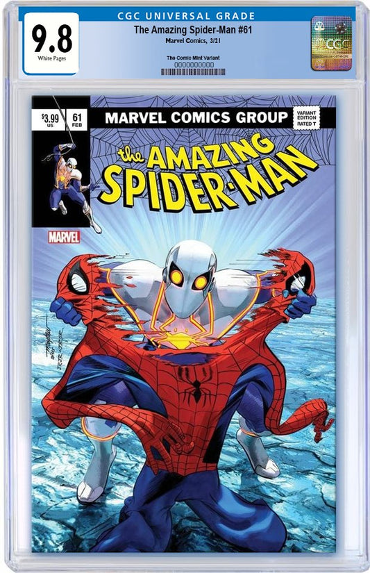 AMAZING SPIDER-MAN #61 MIKE MAYHEW ASM 238 HOMAGE VARIANT LIMITED TO 800 WITH NUMBERED COA CGC 9.8
