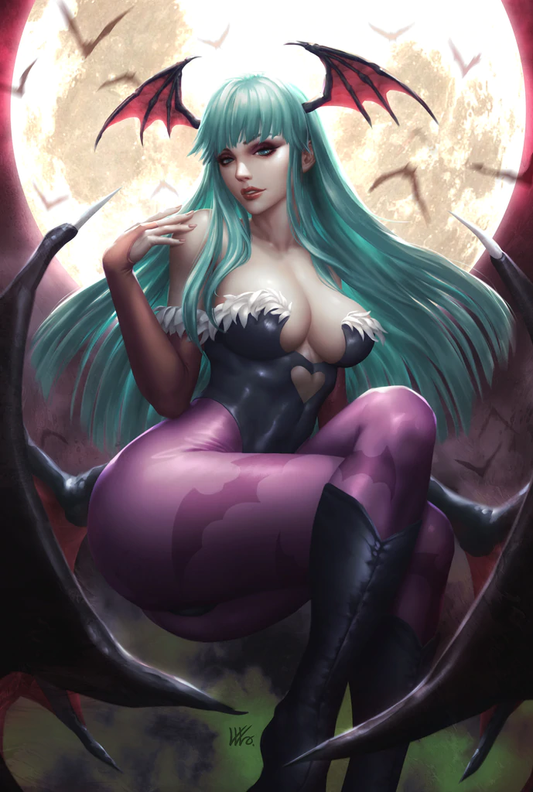 DARKSTALKERS : MORRIGAN #1 KENDRICK LIM VIRGIN VARIANT LIMITED TO 400 COPIES WITH COA