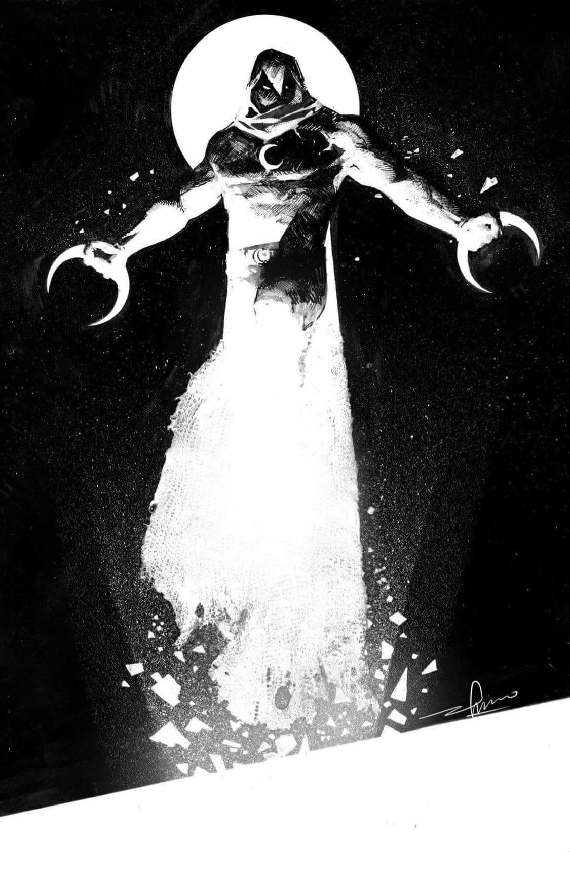 MOON KNIGHT #1 GERARDO ZAFFINO VIRGIN VARIANT LIMITED TO 1000 WITH NUMBERED COA & RATIO SETS