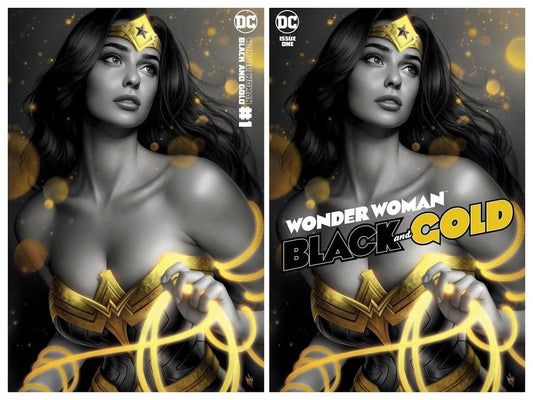 WONDER WOMAN BLACK & GOLD #1 WARREN LOUW TRADE/MINIMAL TRADE DRESS VARIANT SET