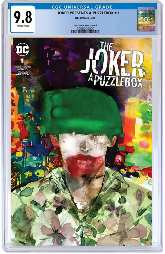 JOKER PRESENTS A PUZZLEBOX #1 DAVID CHOE VARIANT LIMITED TO 1000 COPIES WITH NUMBERED COA CGC 9.8 PREORDER