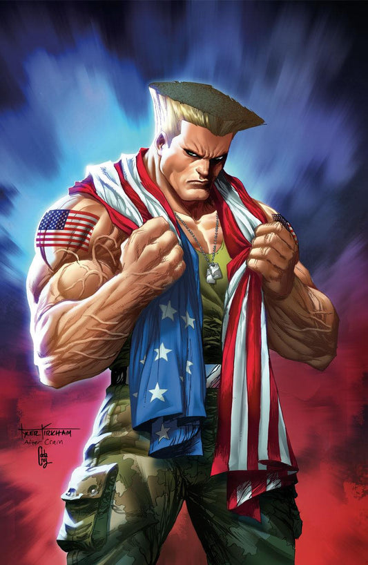 STREET FIGHTER #1 TYLER KIRKHAM 'GUILE' VIRGIN VARIANT LIMITED TO 400 COPIES WITH COA