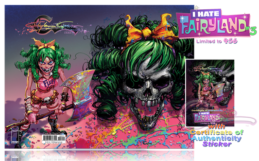 I HATE FAIRYLAND #3 CLAYTON CRAIN WRAPAROUND VARIANT LIMITED TO 456 COPIES WITH STICKER COA