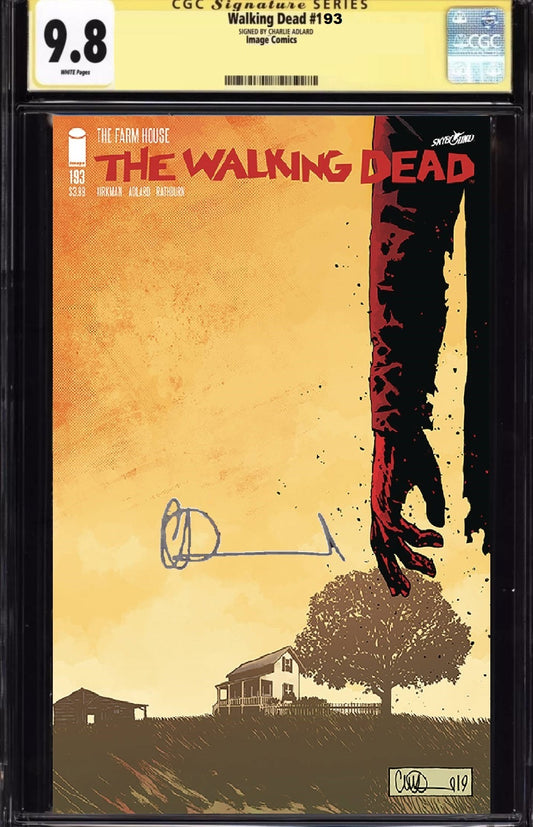 WALKING DEAD #193 CGC 9.8 SS SIGNED BY CHARLIE ADLARD PREORDER