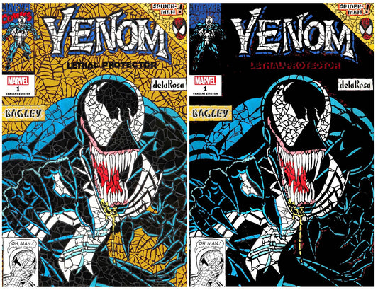 VENOM LETHAL PROTECTOR II #1 SHATTERED GOLD/BLACK ERROR VARIANT SET LIMITED TO 1000 SETS