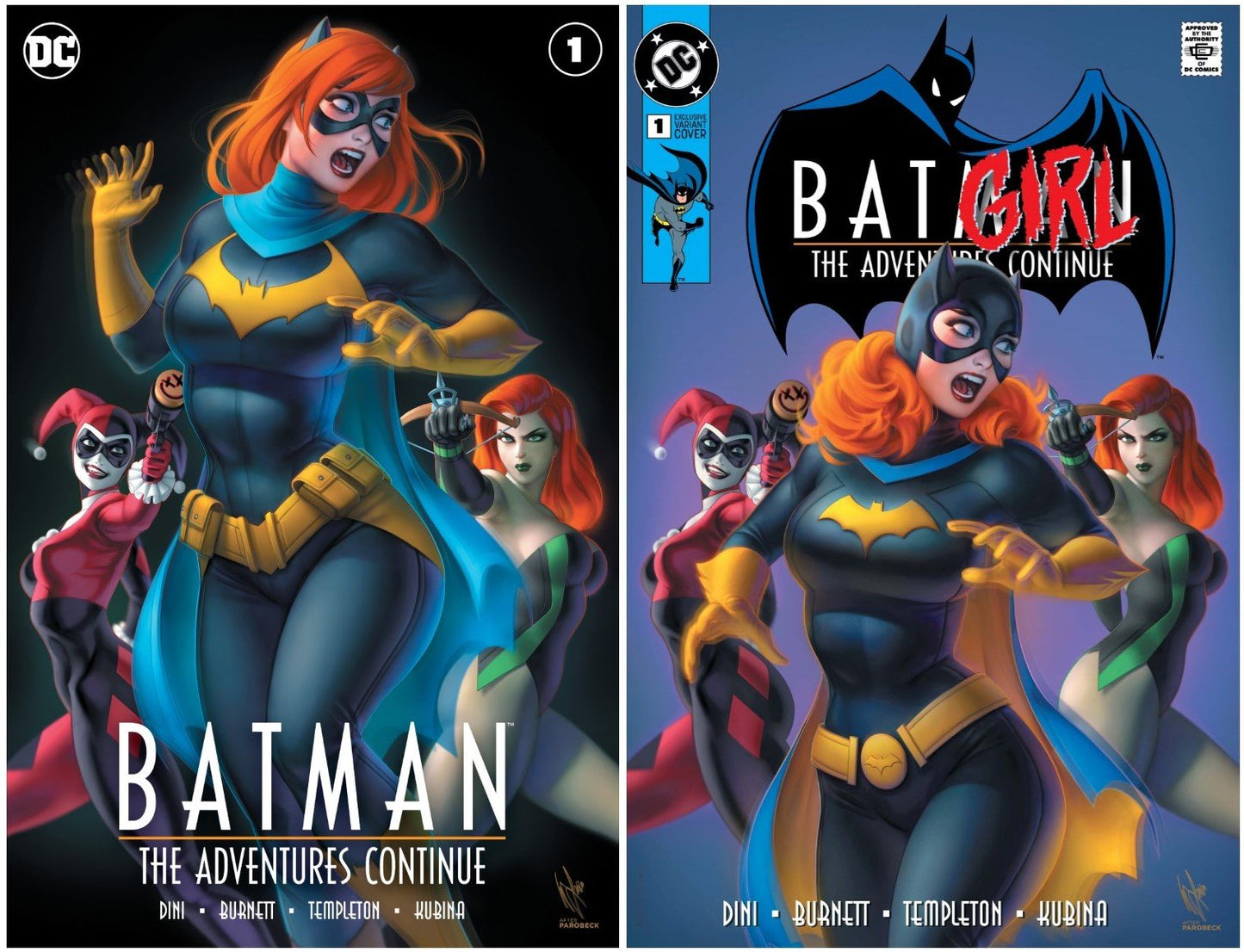 BATMAN THE ADVENTURES CONTINUE #1 WARREN LOUW MODERN TRADE/HOMAGE TRADE VARIANT SET