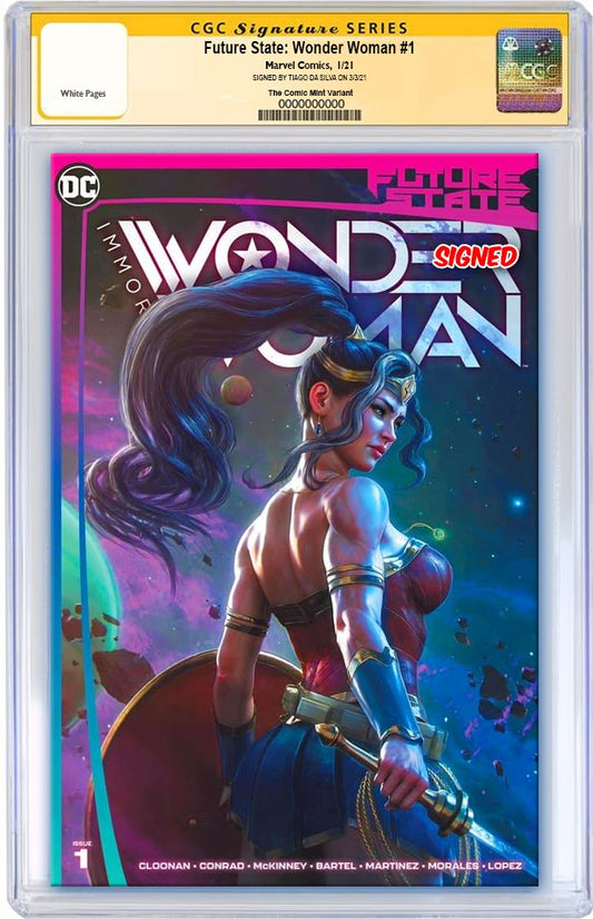 FUTURE STATE IMMORTAL WONDER WOMAN #1 TIAGO DA SILVA VARIANT LIMITED TO 1000 WITH NUMBERED COA CGC SS PREORDER
