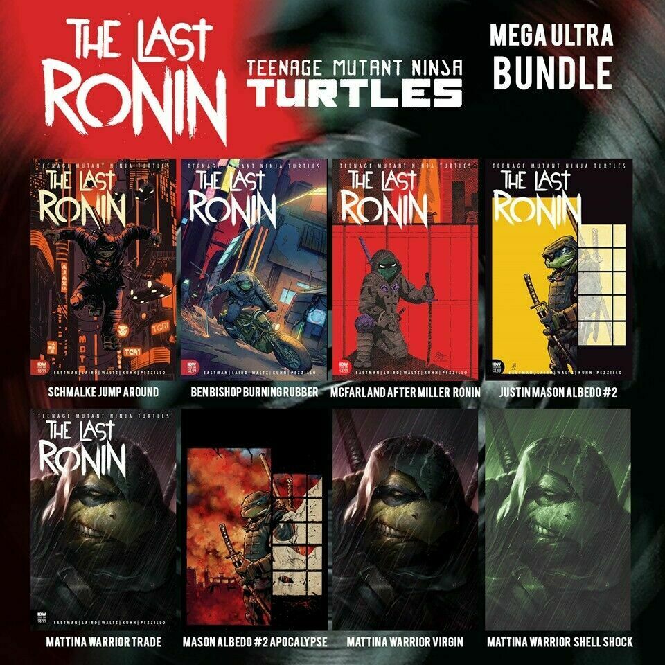 TMNT THE LAST RONIN #1 (OF 5) EXCLUSIVE MEGA ULTRA 8 COVER BUNDLE