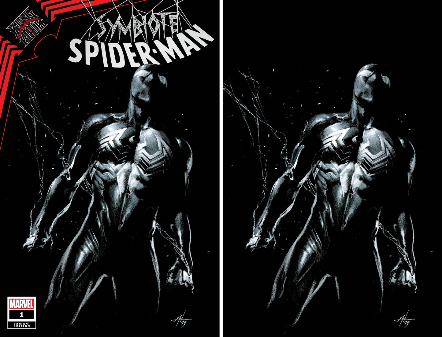 SYMBIOTE SPIDER-MAN KING IN BLACK #1 GABRIELLE DELL'OTTO TRADE/VIRGIN VARIANT SET LIMITED TO 700 SETS WITH NUMBERED COA