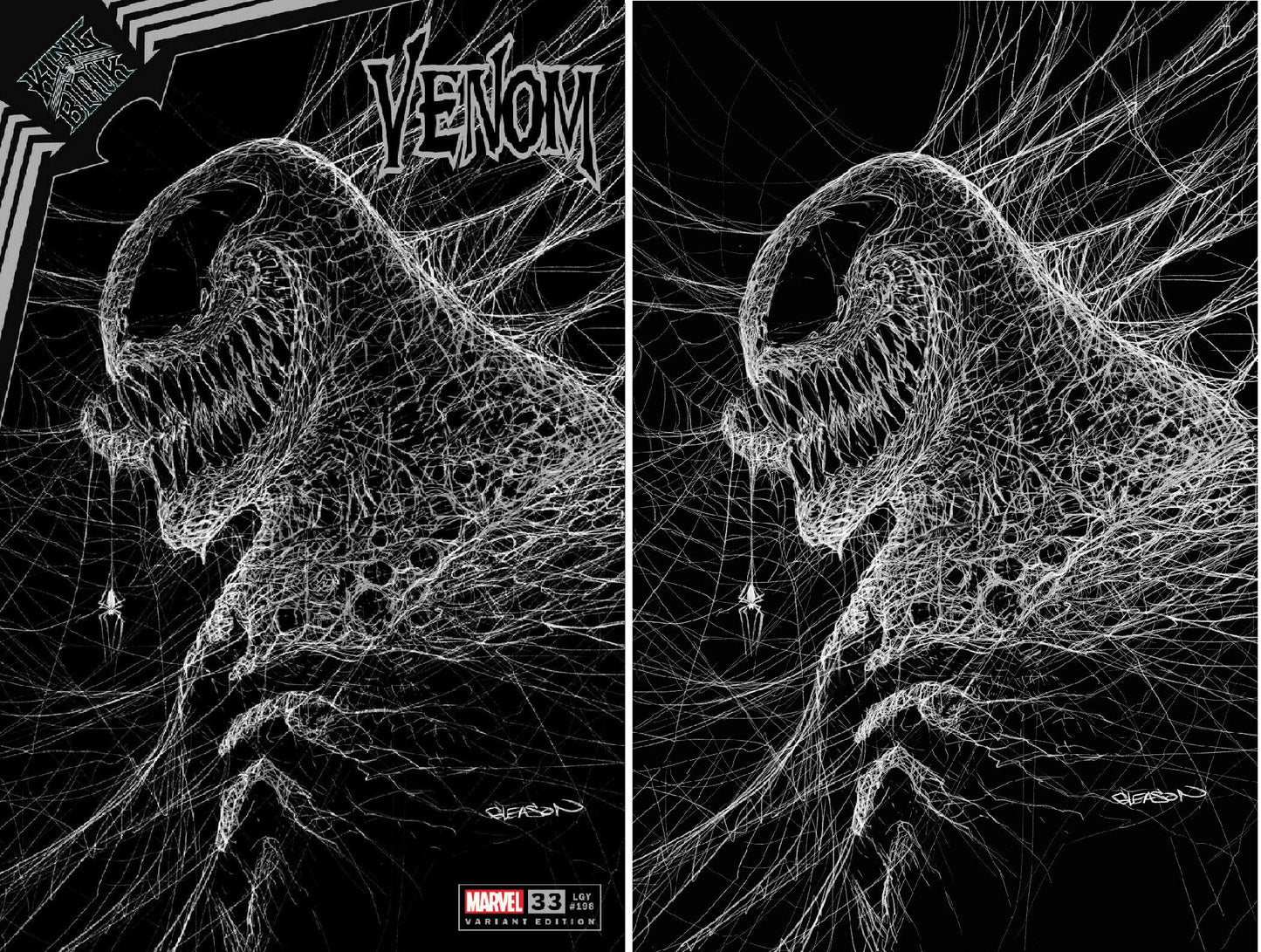 VENOM #33 PATRICK GLEASON WEBHEAD TRADE/VIRGIN VARIANT SET LIMITED TO 1500 SETS WITH COA