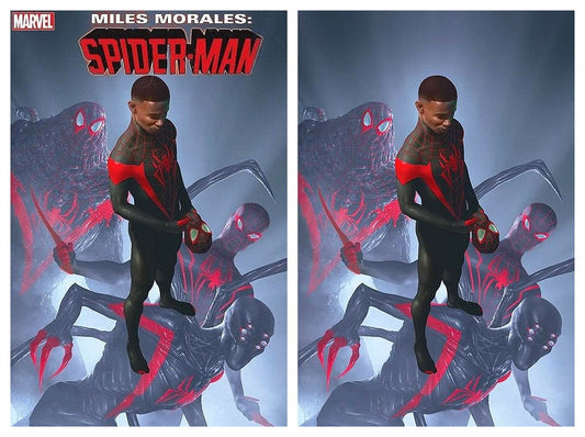 MILES MORALES SPIDER-MAN #25 RAHZZAH ULTIMATE FALLOUT 4 HOMAGE TRADE/VIRGIN VARIANT SET LIMITED TO 1000 SETS