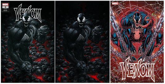 VENOM #3 CLAYTON CRAIN TRADE/VIRGIN VARIANT SET & 1:25 JONBOY MEYERS VARIANT