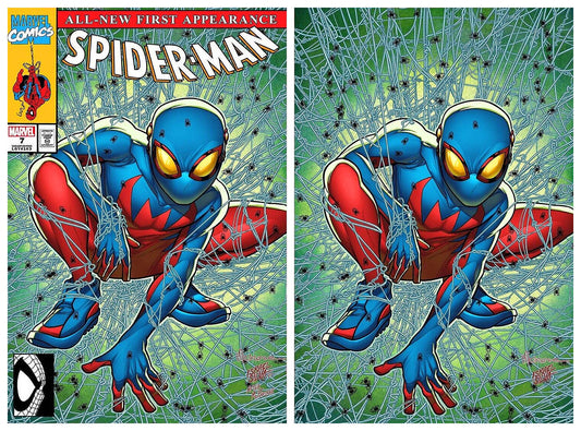 SPIDER-MAN #7 2ND PRINT MIKE MCKONE 'MCFARLANE HOMAGE' TRADE/VIRGIN SPIDER-BOY VARIANT SET LIMITED TO 1000 SETS