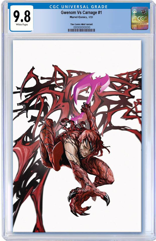 GWENOM VS CARNAGE #1 SKAN SRISUWAN CARNAGIZED MJ ASM 300 HOMAGE VIRGIN VARIANT LIMITED TO 1000 CGC 9.8 PREORDER