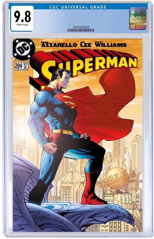 SUPERMAN #204 JIM LEE FOIL LA MOLE VARIANT LIMITED TO 1000 COPIES CGC 9.8 PREORDER
