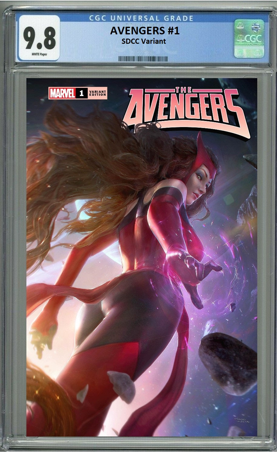 AVENGERS #1 TIAGO DA SILVA SDCC VARAINT LIMITED TO 600 WITH NUMBERED COA - RAW & GRADED OPTIONS