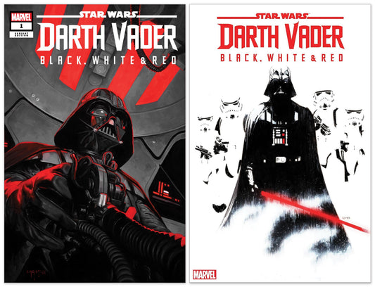 STAR WARS DARTH VADER BLACK WHITE AND RED #1 EM GIST VARIANT LIMITED TO 800 COPIES WITH NUMBERED COA + 1:25 VARIANT