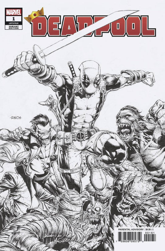 20/11/2019 DEADPOOL #1 1:100 DAVID FINCH SKETCH VARIANT